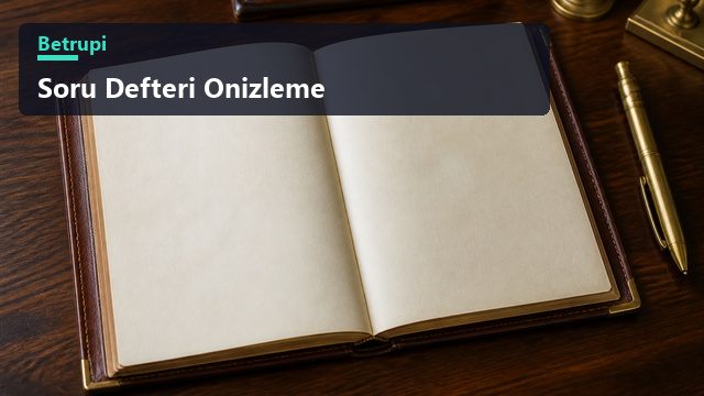 Sık sorulan soruların listelendiği soru defteri sayfasının önizlemesi